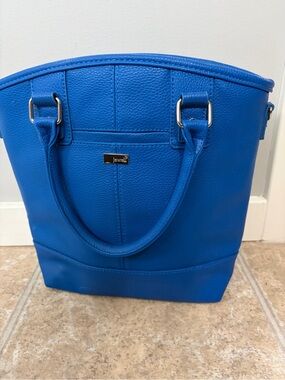 thirty-one Cobalt Blue Paris Pebbled Tote